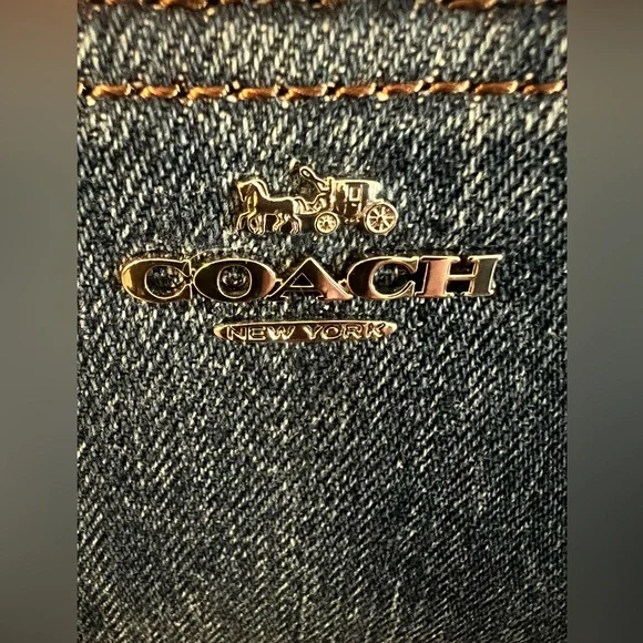 Coach Denim Snap Wallet (NWT) - Picture 10 of 10